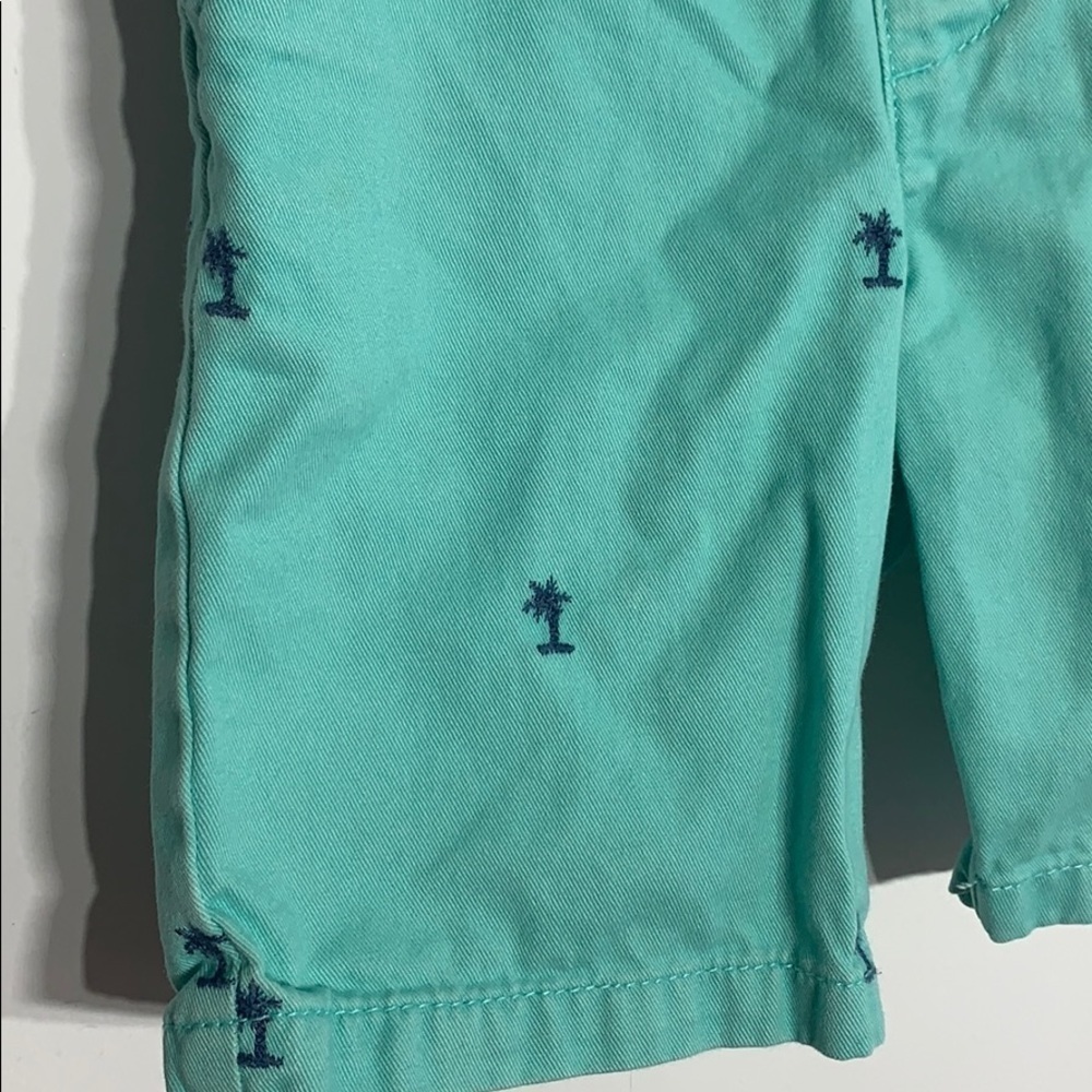 Children’s Place Teal Toddler embroidered Palm Tree Shorts 4T boy - Picture 2 of 9